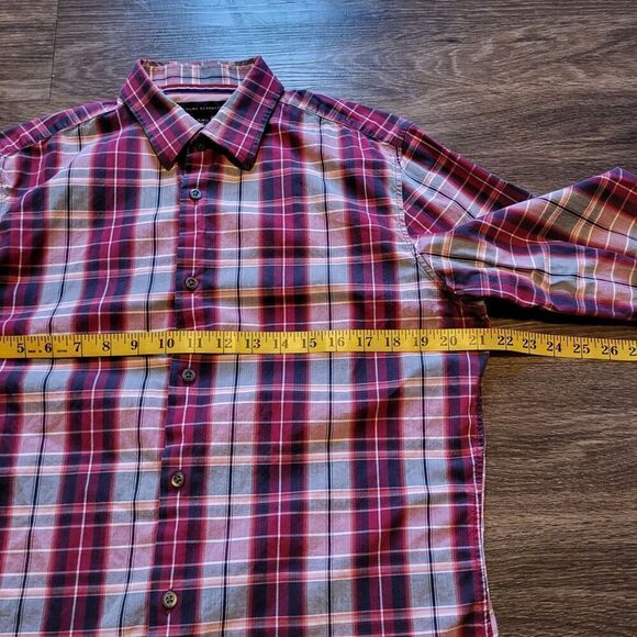 Banana Republic Classic Fit Flannel Long Sleeve Button Up Mens Medium 15-15 1/2 - Picture 5 of 6